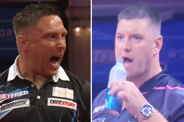 Darts star had to be 'held back by two security guards' after furious Gerwyn Price bust-up
