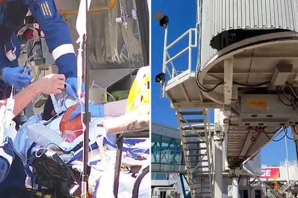 Truth behind woman's five metre fall from aerobridge revealed as airline staff hit back