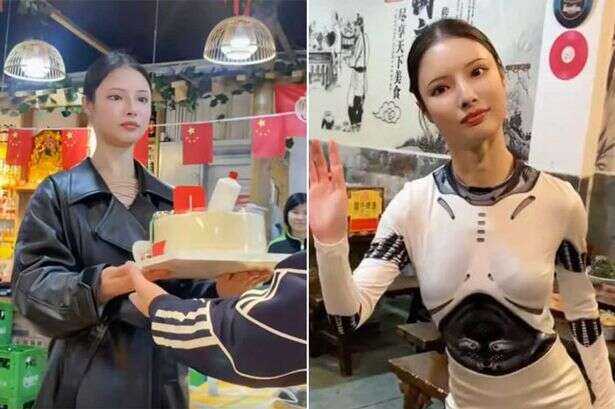 'Hotpot robot' is actually restaurant owner who trained herself not to blink