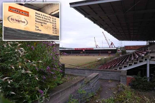 EFL stadium left abandoned still features sign showing how cheap football used to be