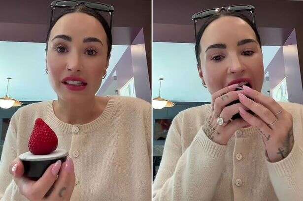 Demi Lovato slammed as she spends £15 on single strawberry branded 'a waste'