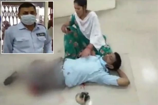 Security guard opened fire on customer who tried to enter bank without mask