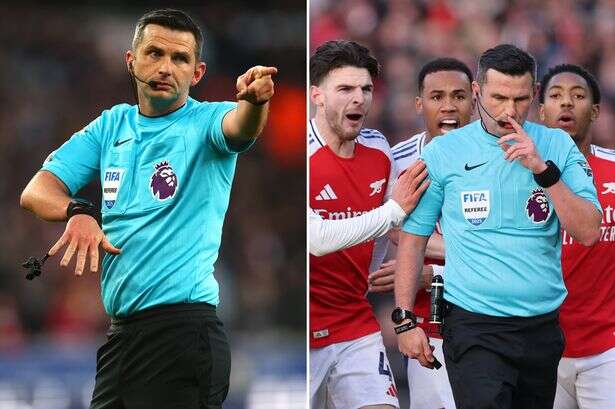 Under-fire referee Michael Oliver makes Premier League decision after Arsenal fury