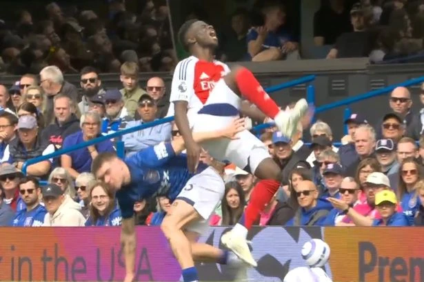 Bukayo Saka left needing treatment after 'disgusting' tackle sees Ipswich ace sent off