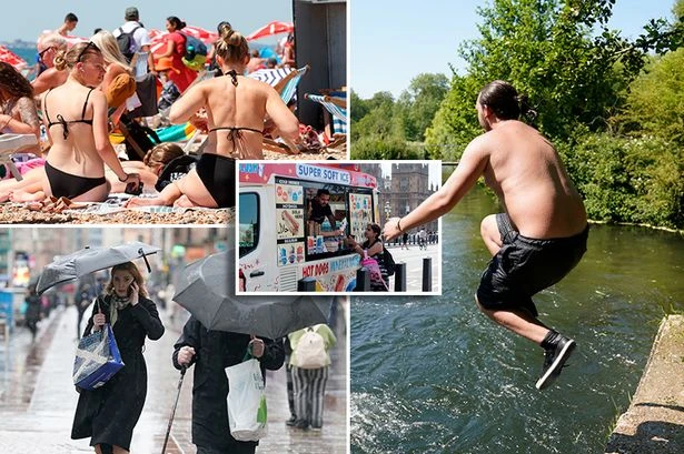 Met Office warns of huge rain blast after 29C heatwave as country battles hosepipe ban