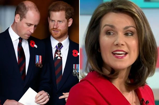 Susanna Reid says it's 'sad' Harry and William didn’t reunite after grandfather’s funeral