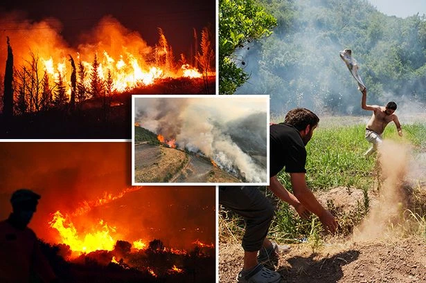Turkey wildfire hell as major blaze forces 50,000 people to be evacuated
