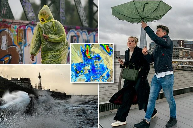 When will Storm Amy hit as weather maps show exact time UK is set for battering