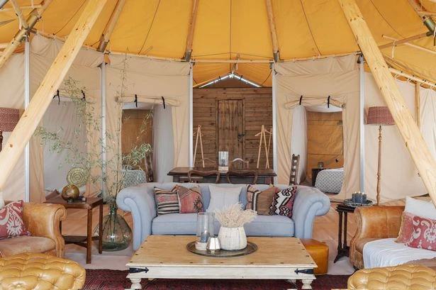 Inside Glastonbury's posh £30k glamping tent costs – with pool and helicopter rides