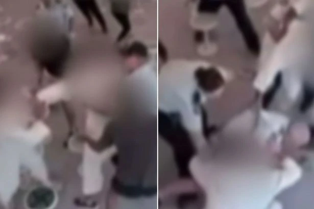Prisoners and visitors trade punches in brutal prison brawl as guard is 'crushed'