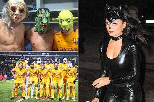 Witches, scary masks and sexy cats - when football and Halloween cross paths