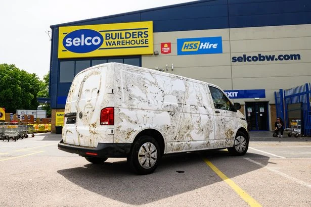 White vans transformed into England artwork as Three Lions launch World Cup bid