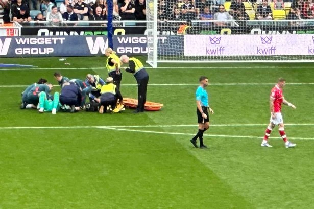 Horror for Ryan Reynolds’ Wrexham as keeper suffers terror injury with ‘leg twitching’