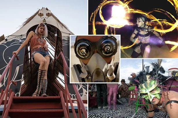 First look at Burning Man as revellers prep for mass orgies and tea with dead cats