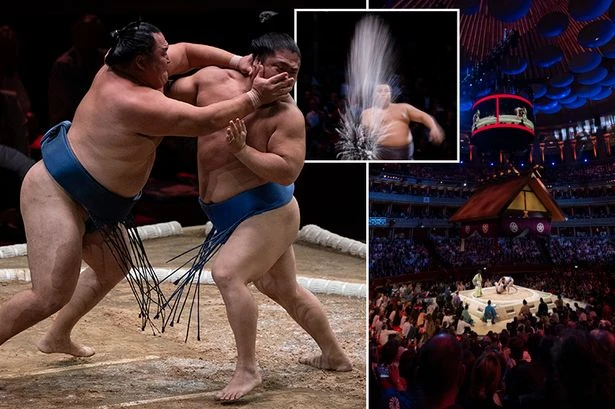 Sumo mania grips London as wrestlers blitz restaurant and noodles 'run out'