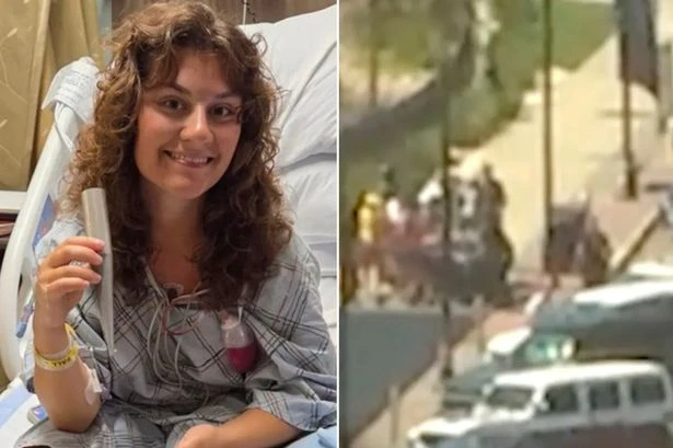 Lifeguard impaled by umbrella at the beach 'lucky to be alive' as she smiles with spike