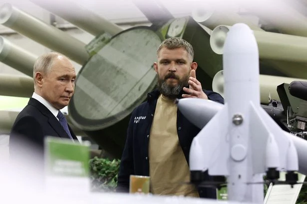 Putin has 'deeply evil thoughts' while fondling massive weapons in public