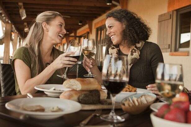 Great news for wine fans as having plonk with your meal is good for you