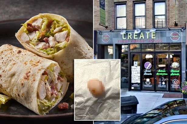 Woman 'traumatised' after biting 'human fingertip' while munching on chicken wrap