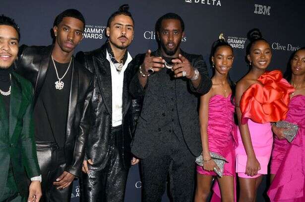 P Diddy's seven kids with four mothers 'standing beside' father in prison