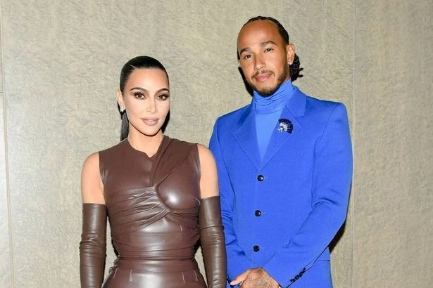 Lewis Hamilton spotted with Kim Kardashian's kids for first time at family dinner