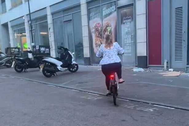 Mum's first Lime bike ride ends in huge crash – as daughter can't help but laugh