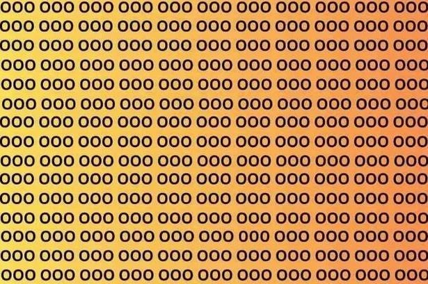 Brainteaser challenges you to spot number among OOOs - but can you do it in 12 seconds?