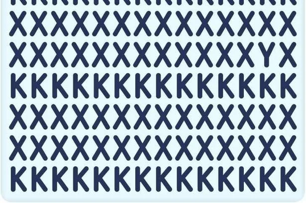 'High IQ' brain teaser asks you to spot letter hidden among Xs and Ks - can you do it?