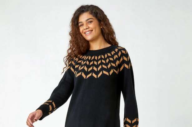 Roman's knitted jumper dress is 'perfect' for winter and 'hides a multitude of sins'