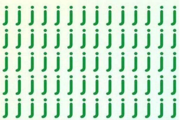 Can you spot the hidden 'I' among the 'Js'? Test your IQ with this brain teaser