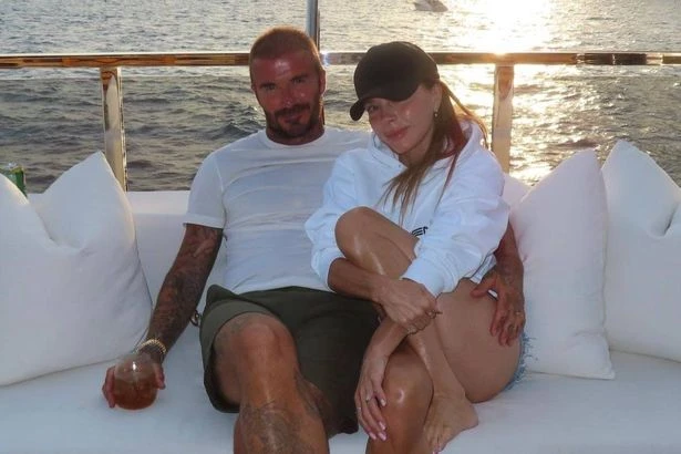David Beckham 'flashes his courgette' at Victoria to remind her 'size matters'