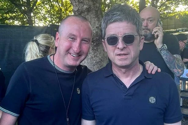 Corrie icon thrilled as he meets 'idol' Noel Gallagher and gives peek inside Oasis VIP area