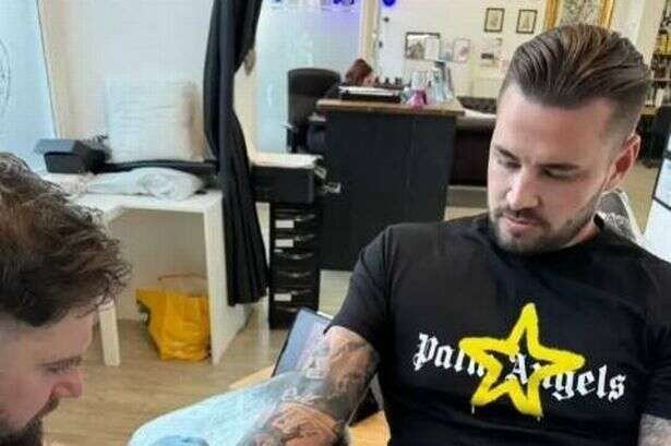 Katie Price's ex turns tattoo of her face into the devil after bitter split