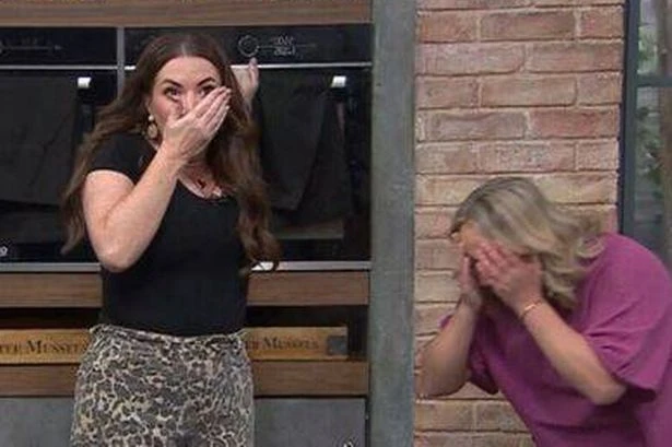 TV star begs viewers not to complain after swearing in chaotic live studio scene