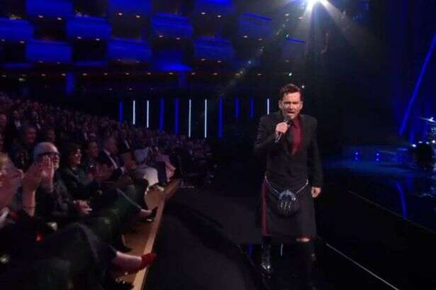 BAFTA host David Tennant suffers awkward wardrobe malfunction and begs 'edit that out'