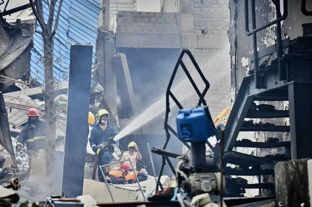 Several dead as cops find 'burnt remains' after explosion at a pharmaceutical factory