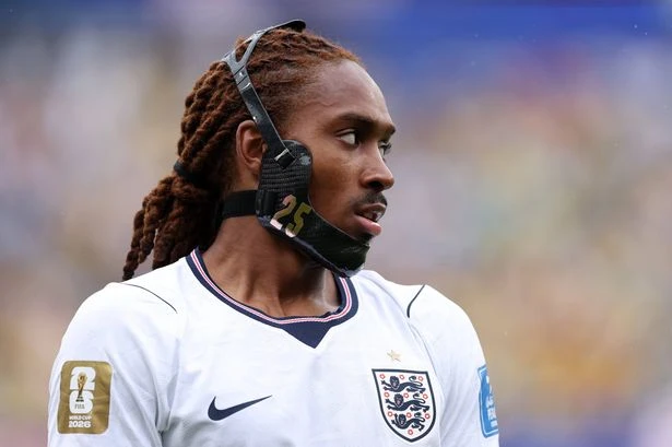 Real reason behind Djed Spence's protective face mask for England vs Mexico