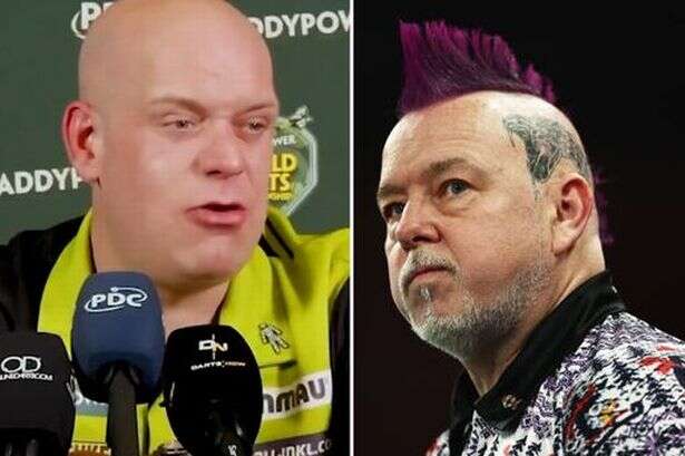 Michael van Gerwen 'mocks Peter Wright's marriage' in rant at World Darts Championship star