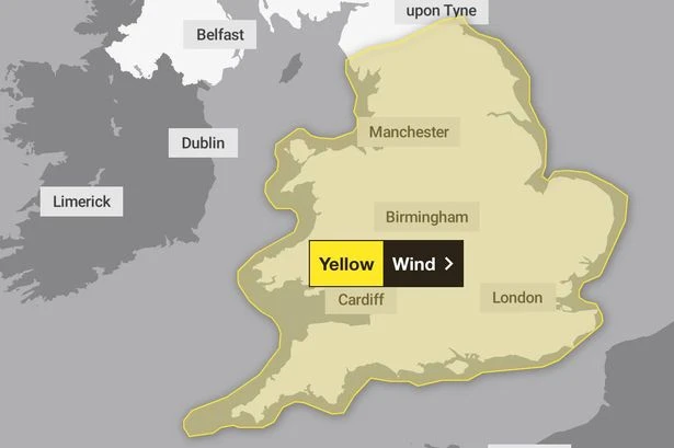 Storm Amy hits with 80mph winds as 'flying objects' warning and yellow alert issued for UK