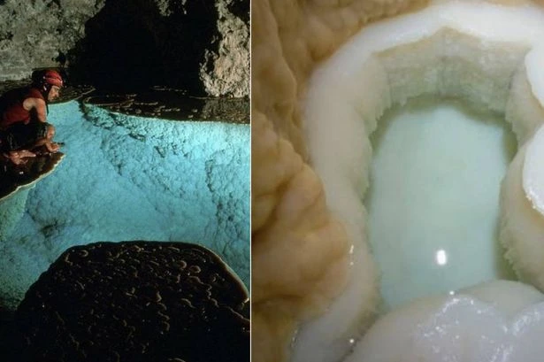 Mysterious pool 'full of milk' never before seen by humans found deep below ground