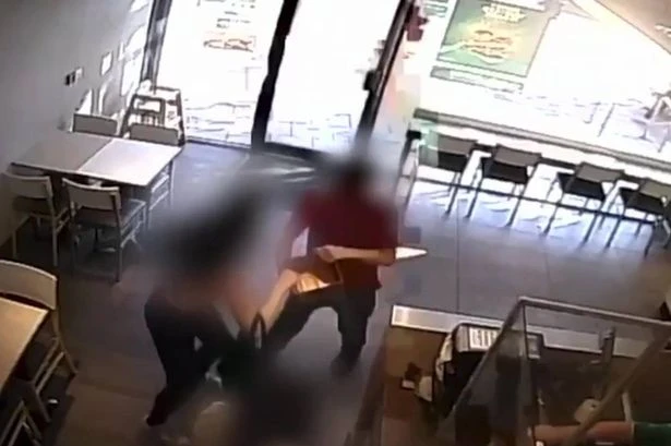 Gang of thuggish teen girls terrorise Britain's high street as chaos caught on CCTV