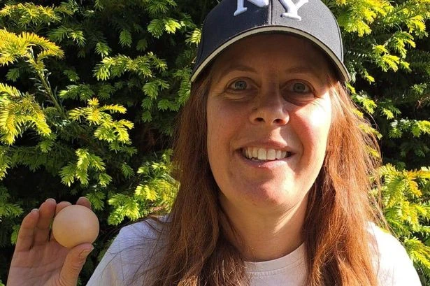 Woman left 'blown away' by 'one in a billion' perfectly round egg she was about to eat