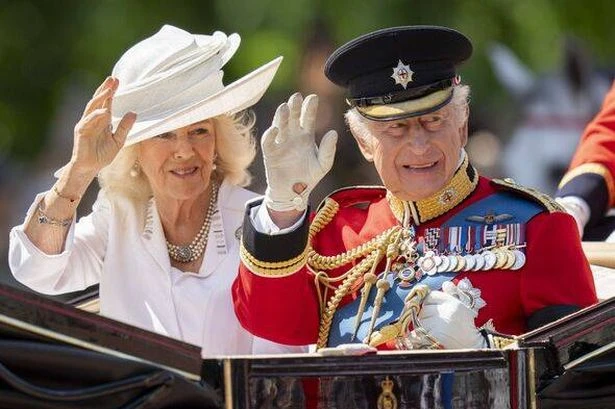 Lip reader's take on King Charles' chat with Camilla about Harry 'issue' at Trooping