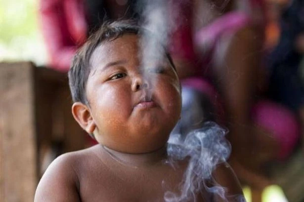 Chain-smoking tot who went through '40 cigarettes a day' unrecognisable after quitting