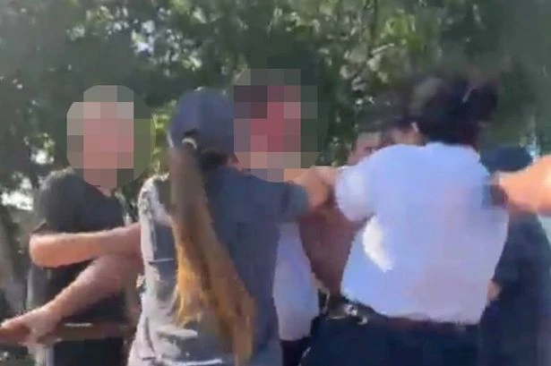 Massive McDonald's carpark brawl erupts as staff members hurl blows at customers