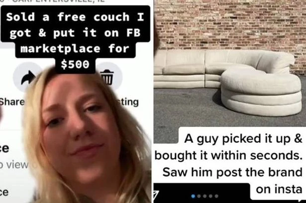 Woman regrets selling sofa for £350 after realising it had hidden value