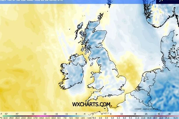 UK heatwave to end with 7C chill as 25 counties plunge below 10C