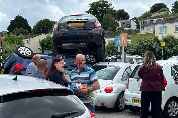 Land Rover mounts motors in Sainsbury's car park in wild supermarket pile-up