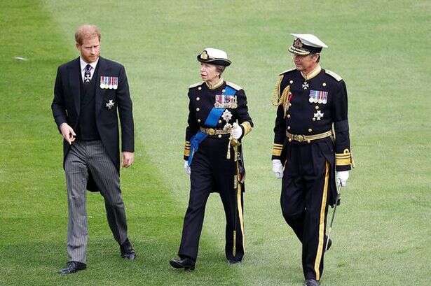 Princess Anne's poignant question to Prince Harry following arrival after Queen's death