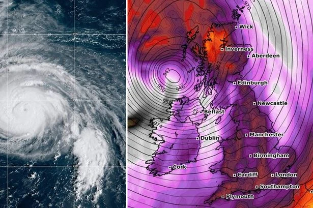 Met Office warning as Hurricane Humberto to unleash 'big one' 70mph storm on UK